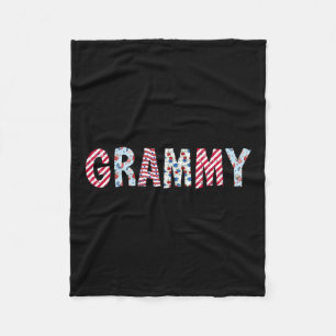 Of July Patriotic Grammy Independence Day American Fleece Blanket