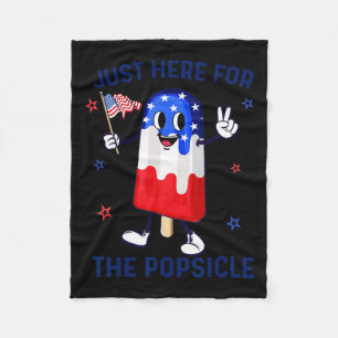Of July Popsicle Usa American Flag Patriotic Boys Fleece Blanket