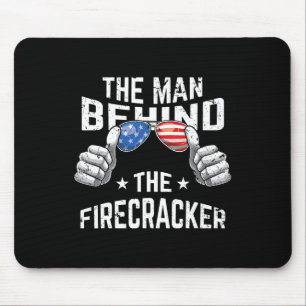 Of July Pregnancy Shirt The Man Behind The Firecra Mouse Pad