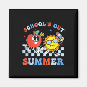 Of July School's Out For Summer Graduation Teacher Magnet