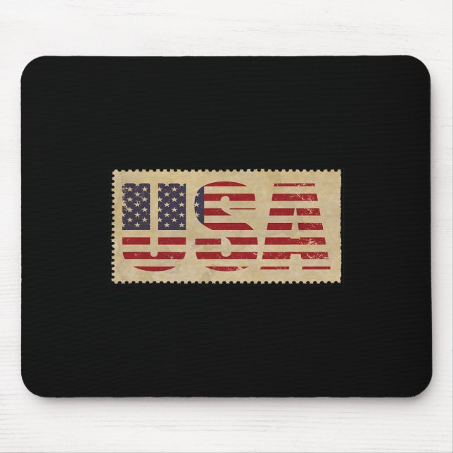 Of July Shirt Usa Flag United States Independence  Mouse Pad (Front)