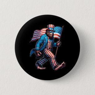 Of July Shirts Patriotic American Flag Bigfoot Sas 6 Cm Round Badge