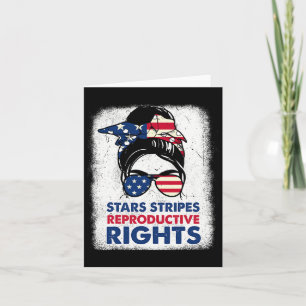 Of July Stars Stripes Reproductive Right Patriotic Card