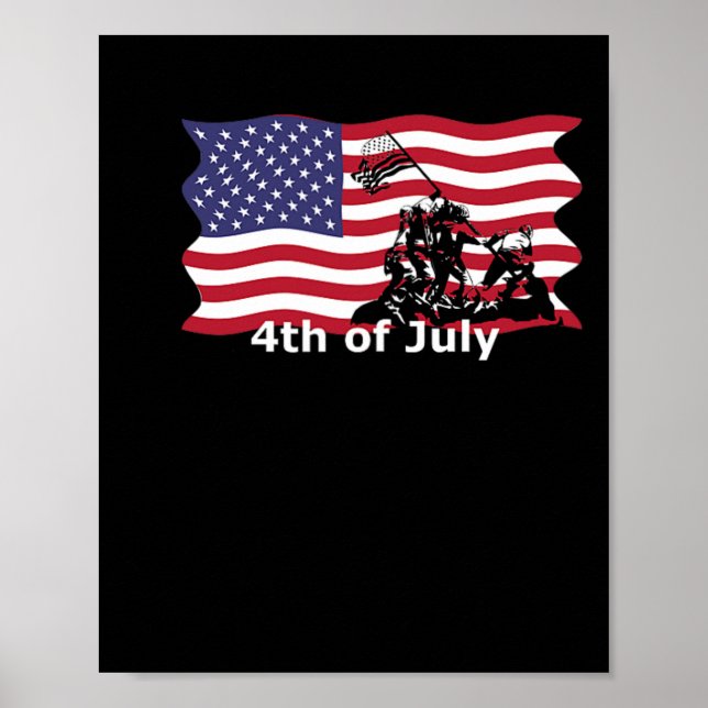 Of July T Shirts Iwo Jima  Poster (Front)