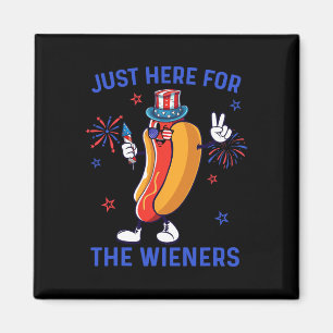 Of July Wieners Usa American Flag Patriotic Men Bo Magnet