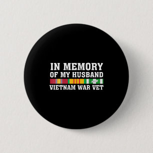 Of Memory Husband Vietnam Veteran Family 6 Cm Round Badge