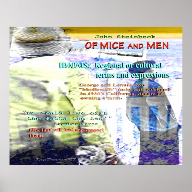 Of Mice and Men idiom Poster (Front)