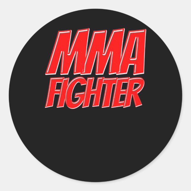 Of Mma Fighter - Cool Mma Design Sticker  (Front)