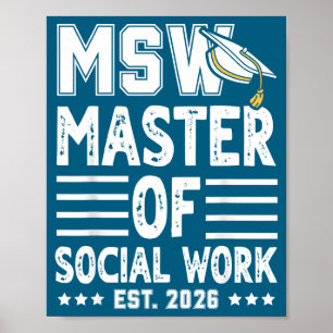 Of Msw Est Masters Social Work Poster