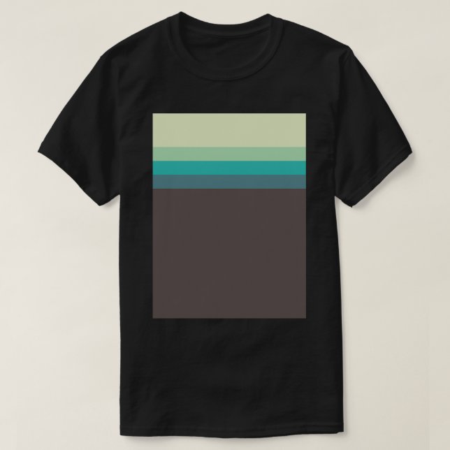 of Pretty Stripes Pretty Greens T-Shirt (Design Front)