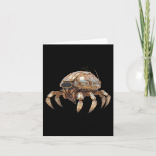 Of Robot Crab Sticker Card
