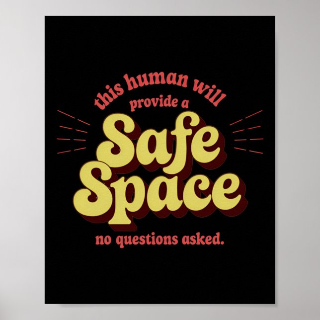 Of Safe Space Provider – Supportive And Inclusive Poster (Front)