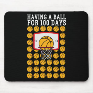 Of School 100th Day 100 Ball Sports Basketball Mouse Pad