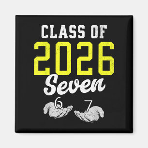Of Shirt Class Six Seven Senior Yellow Magnet