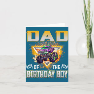 Of Shirt Dad Birthday Monster Truck Birthday Card