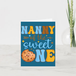 Of Shirt Nanny Sweet 1st Birthday Cookie Card