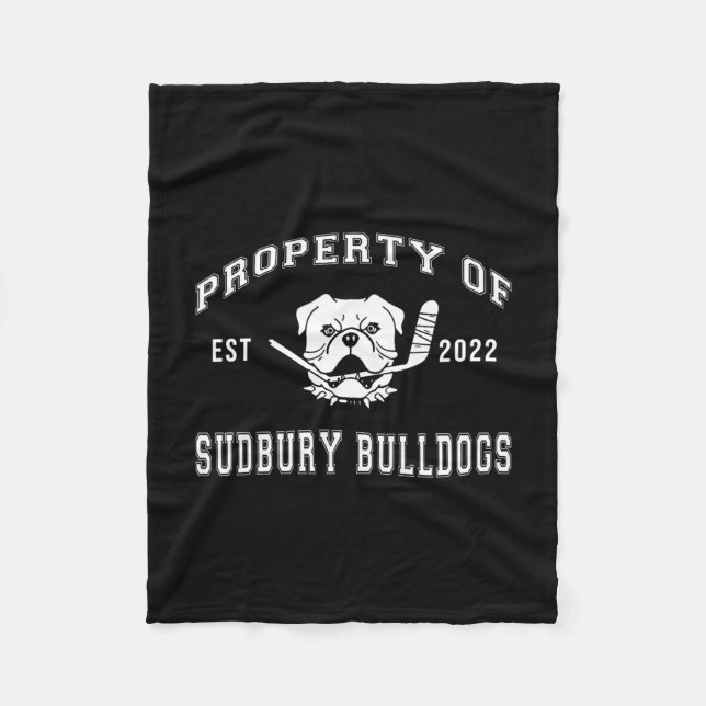 Of Sudbury Bulldog Fun 2  Fleece Blanket (Front)