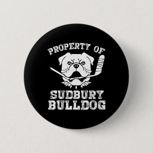 Of Sudbury Bulldog Fun 6 Cm Round Badge