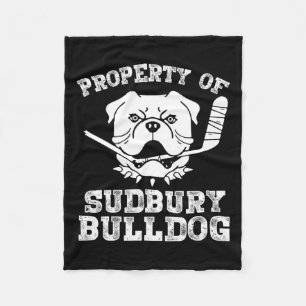 Of Sudbury Bulldog Fun  Fleece Blanket