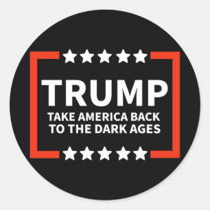Of Take America Back Chiffon Top  Classic Round Sticker