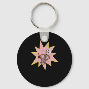 Of The Ball Sees All - Creepy Basketball  Key Ring