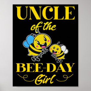Of The Bee Day Girl Fathers Day Matching Birthday Poster