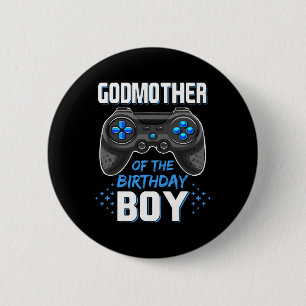 Of The Birthday Boy Matching Family Video Game 6 Cm Round Badge