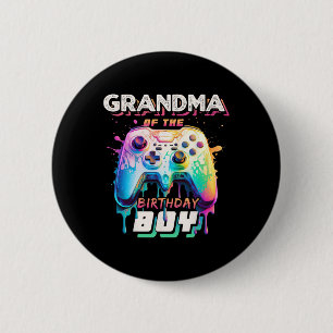 Of The Birthday Boy Matching Family Video Game Par 6 Cm Round Badge