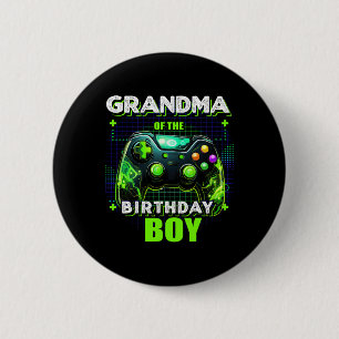 Of The Birthday Boy Matching Family Video Game Par 6 Cm Round Badge