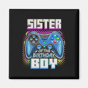 Of The Birthday Boy Matching Family Video Game Par Magnet