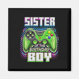 Of The Birthday Boy Matching Family Video Game Par Magnet