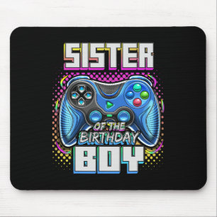 Of The Birthday Boy Matching Family Video Game Par Mouse Pad