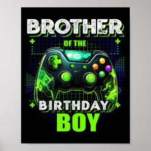 Of The Birthday Boy Matching Family Video Game Par Poster