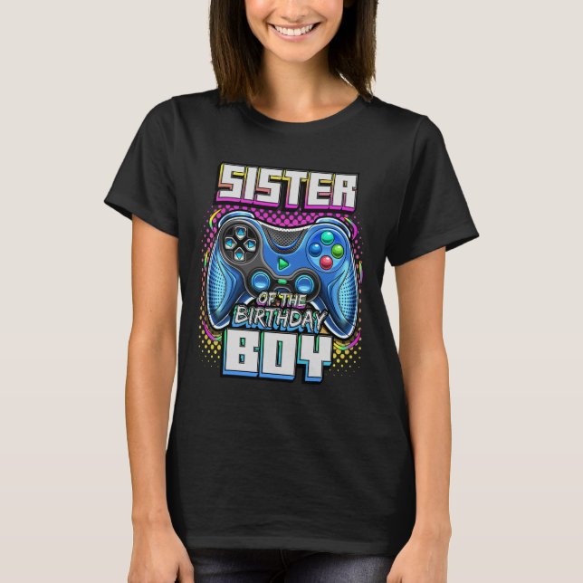 Of The Birthday Boy Matching Family Video Game Par T-Shirt (Front)