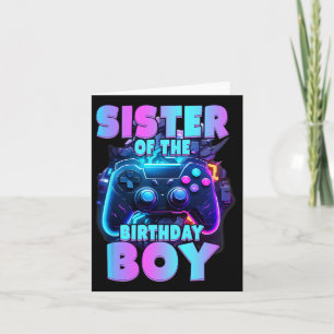 Of The Birthday Boy Matching Video Game Birthday 1 Card