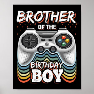 Of The Birthday Boy Matching Video Game Birthday 2 Poster