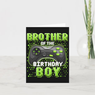 Of The Birthday Boy Matching Video Game Birthday 3 Card
