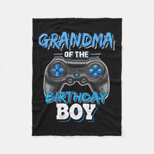Of The Birthday Boy Matching Video Game Birthday 3 Fleece Blanket