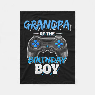 Of The Birthday Boy Matching Video Game Birthday 4 Fleece Blanket