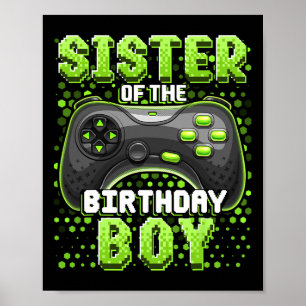 Of The Birthday Boy Matching Video Game Birthday 5 Poster