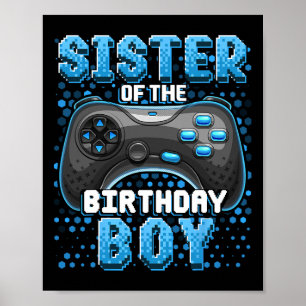 Of The Birthday Boy Matching Video Game Birthday 6 Poster