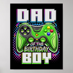 Of The Birthday Boy Matching Video Game Birthday P Poster