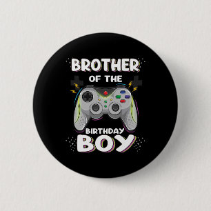 Of The Birthday Boy Matching Video Gamer Game Part 6 Cm Round Badge