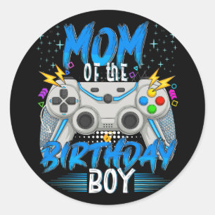Of The Birthday Boy Video Game Birthday Gamer Boys Classic Round Sticker