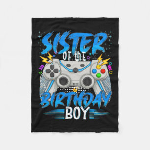 Of The Birthday Boy Video Game Birthday Gamer Boys Fleece Blanket