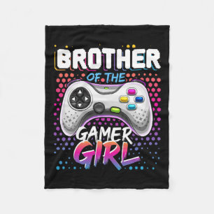 Of The Gamer Girl Matching Video Game Birthday Gif Fleece Blanket