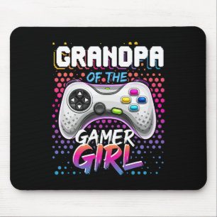 Of The Gamer Girl Matching Video Game Birthday Gif Mouse Pad