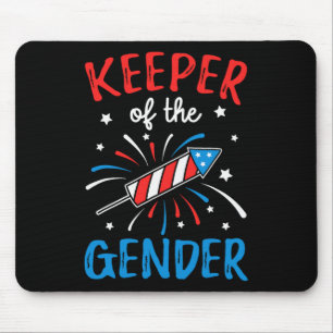 Of The Gender Reveal Funny 4th Of July Ba Mouse Pad