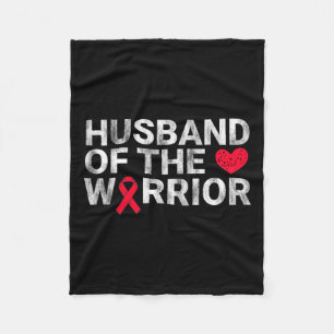 Of The Heart Warrior Heart Disease Awareness Fleece Blanket