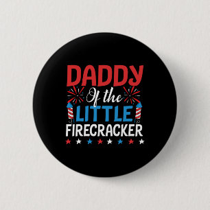 Of The Little Firecracker Shirt 4th Of July Birthd 6 Cm Round Badge